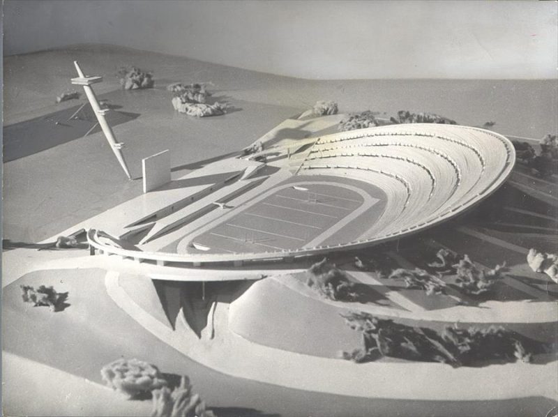 100,000-seat stadium, Paris, France, 1936